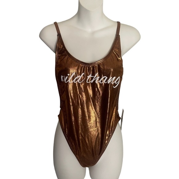 DIPPIN DAISY’S Rusty “WILD THANG” bronze swimsuit size medium - Picture 11 of 11